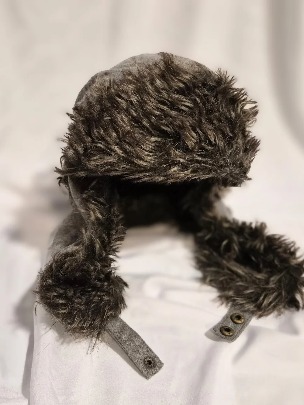 Scala Classico Grey Faux Fur Trapper Hat‎ - OS